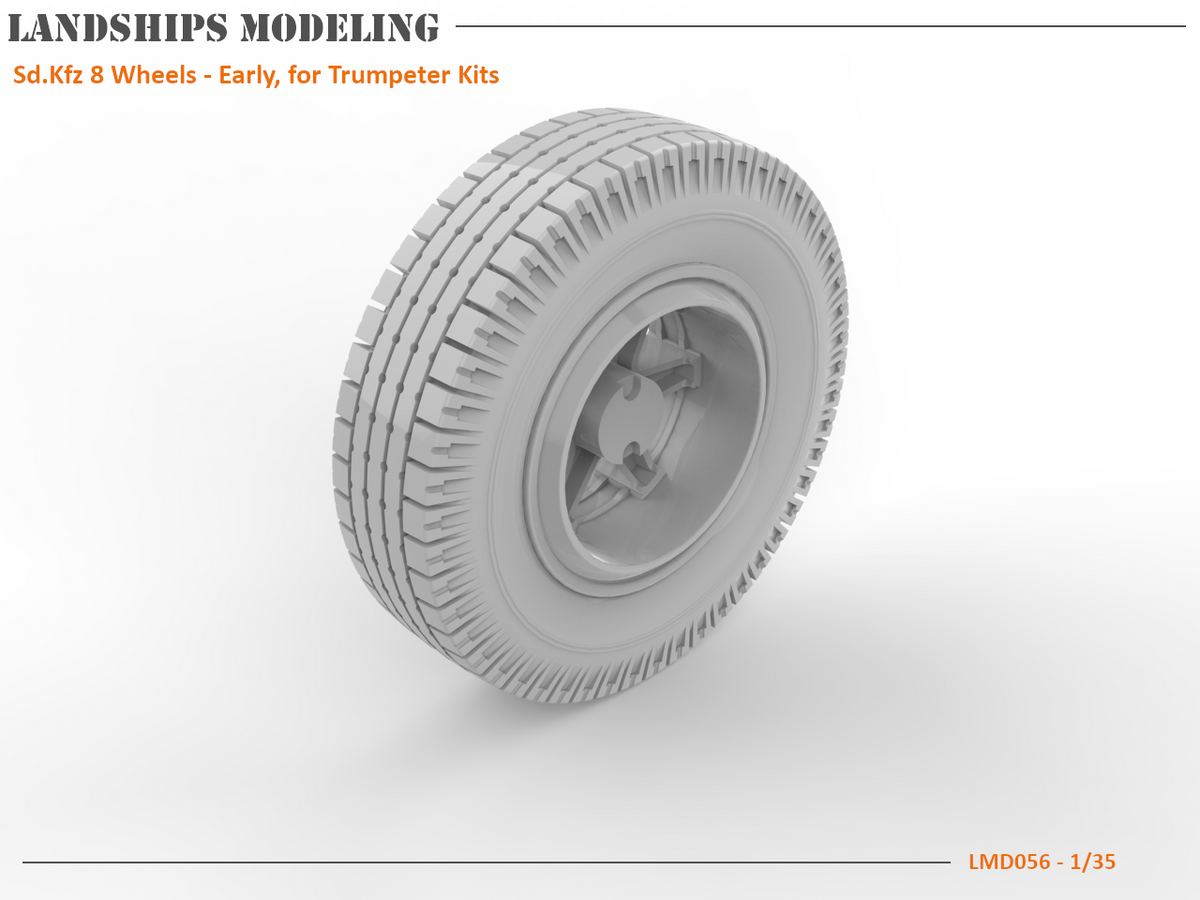 LMD056 - Sd.Kfz 8 Wheels Early, for Trumpeter Kits