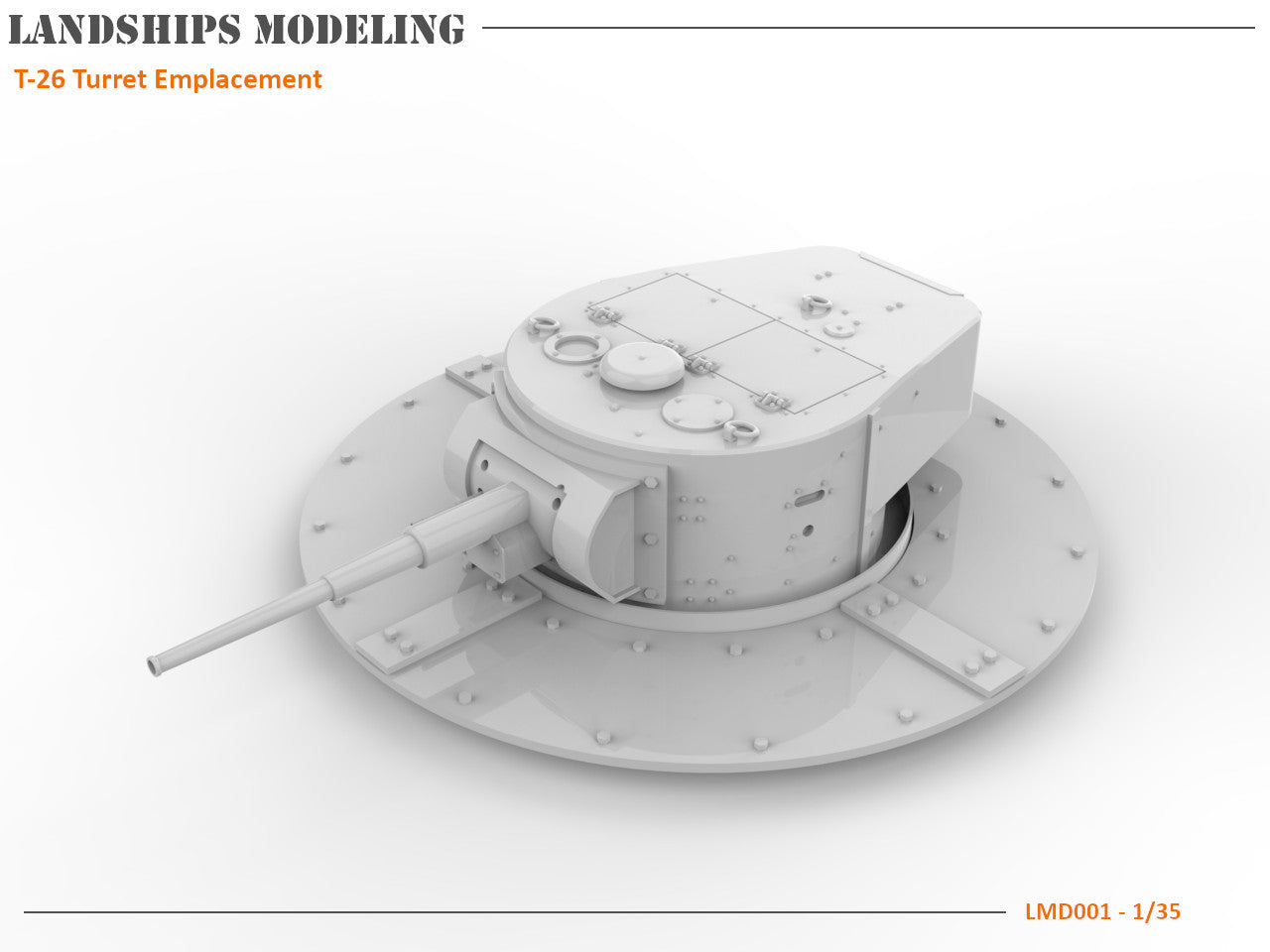 LMD001 - T-26 Turret Emplacement