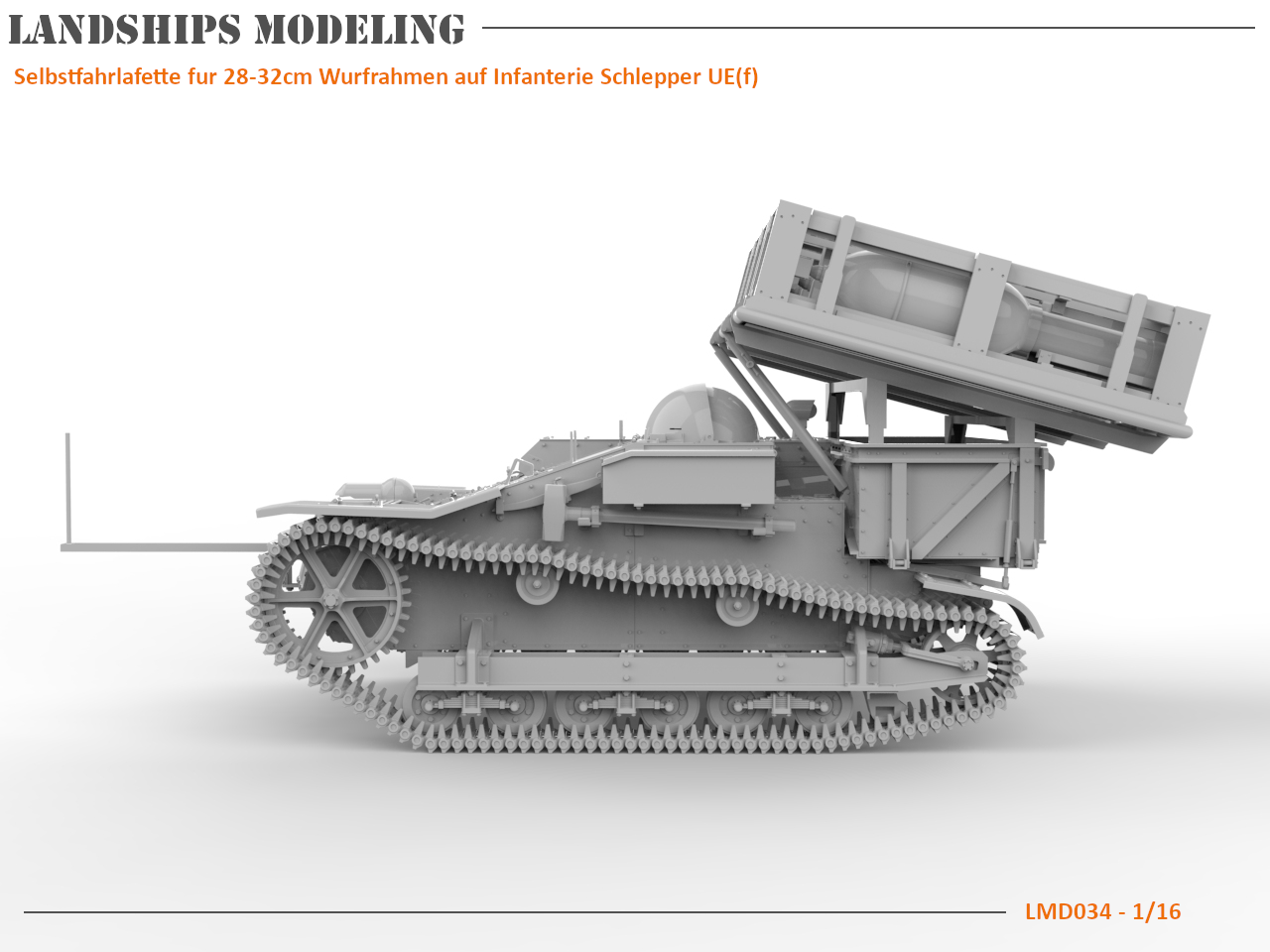 LMD034 - Selbstfahrlafette fur 28-32cm Wurfrahmen auf Infanterie Schlepper UE(f)