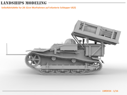 LMD034 - Selbstfahrlafette fur 28-32cm Wurfrahmen auf Infanterie Schlepper UE(f)