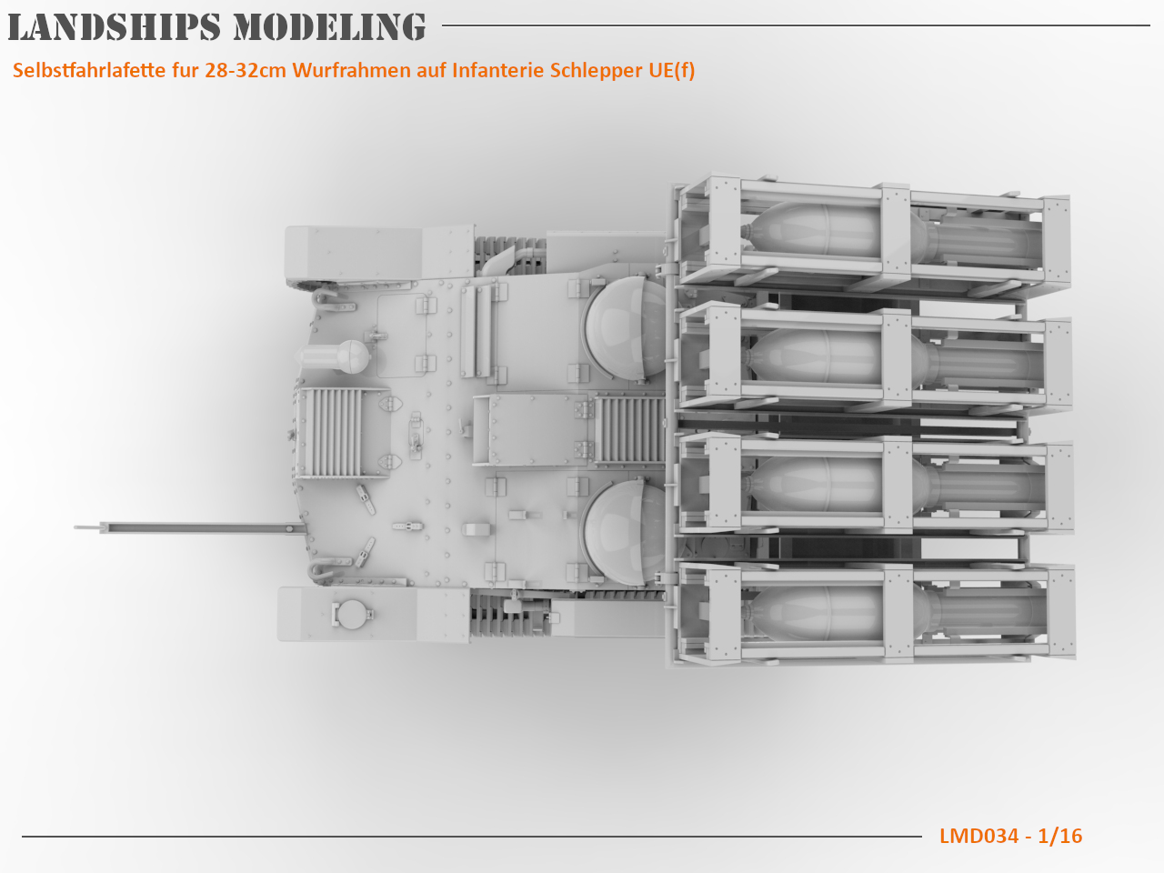 LMD034 - Selbstfahrlafette fur 28-32cm Wurfrahmen auf Infanterie Schlepper UE(f)