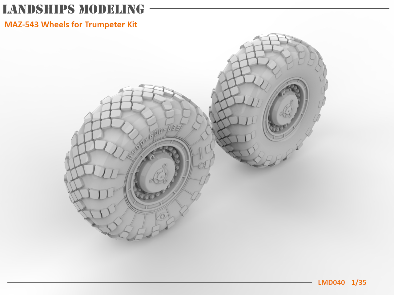LMD040 - MAZ-543 Wheels for Trumpeter Kits – LandshipsModeling