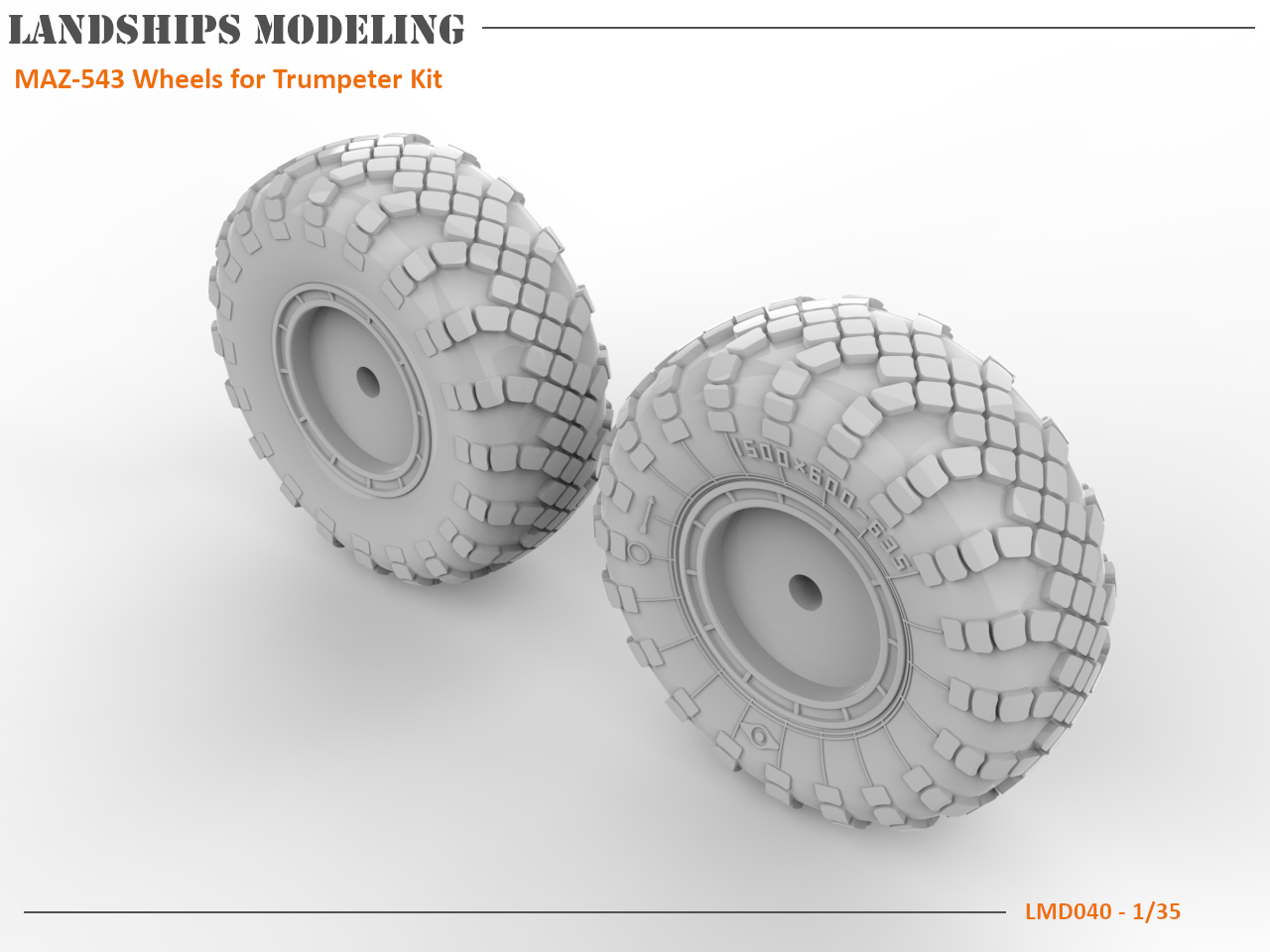 LMD040 - MAZ-543 Wheels for Trumpeter Kits