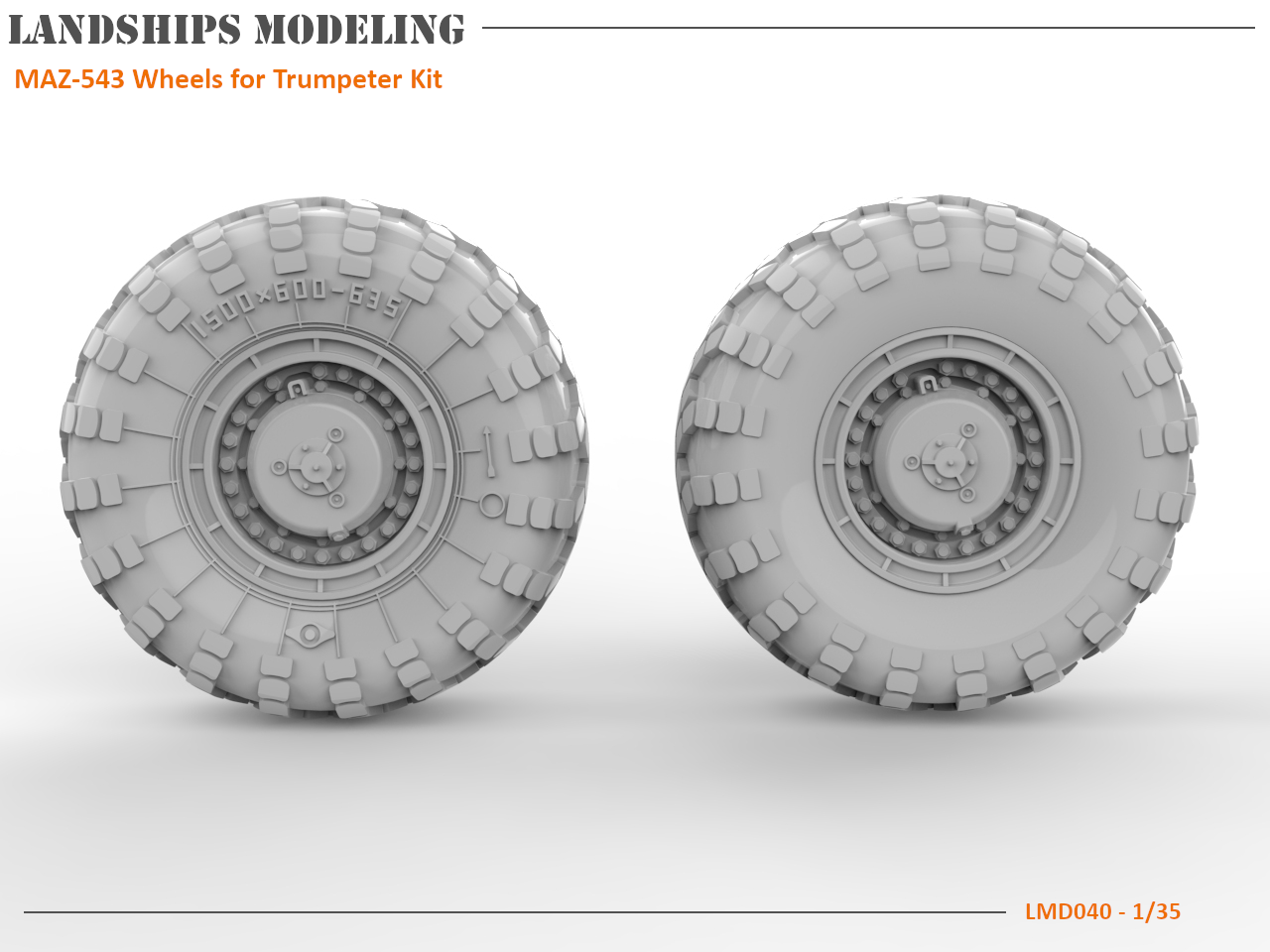 LMD040 - MAZ-543 Wheels for Trumpeter Kits
