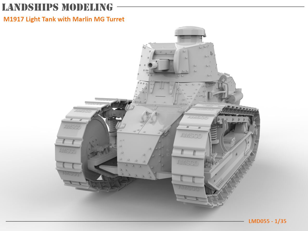 LMD055 - M1917 Light Tank with Marlin MG Turret