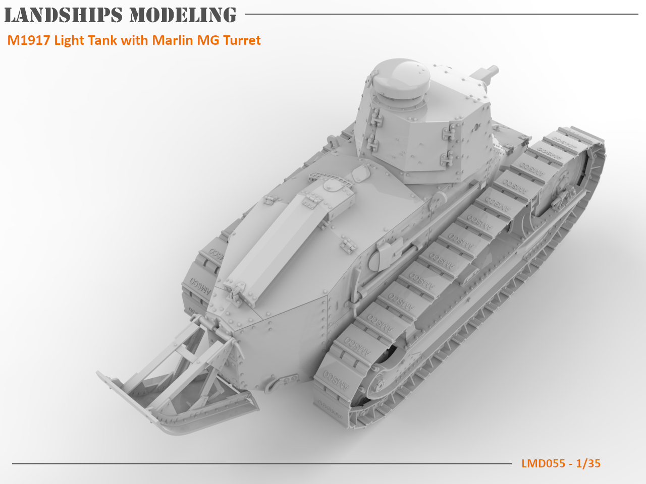 LMD055 - M1917 Light Tank with Marlin MG Turret