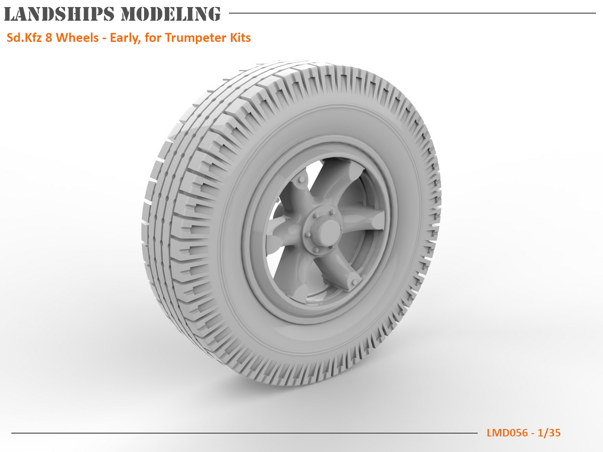 LMD056 - Sd.Kfz 8 Wheels Early, for Trumpeter Kits