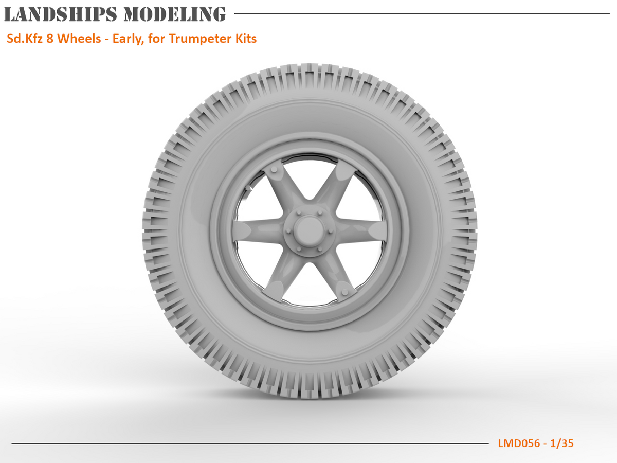LMD056 - Sd.Kfz 8 Wheels Early, for Trumpeter Kits