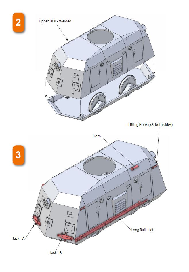 LMD057 - DTR Draisine, Welded Construction